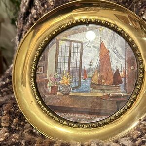 Peter England Nautical Art with Gold Frame